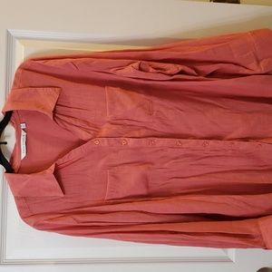 Emily Daniel's Woman's Plus Button down shirt 1X